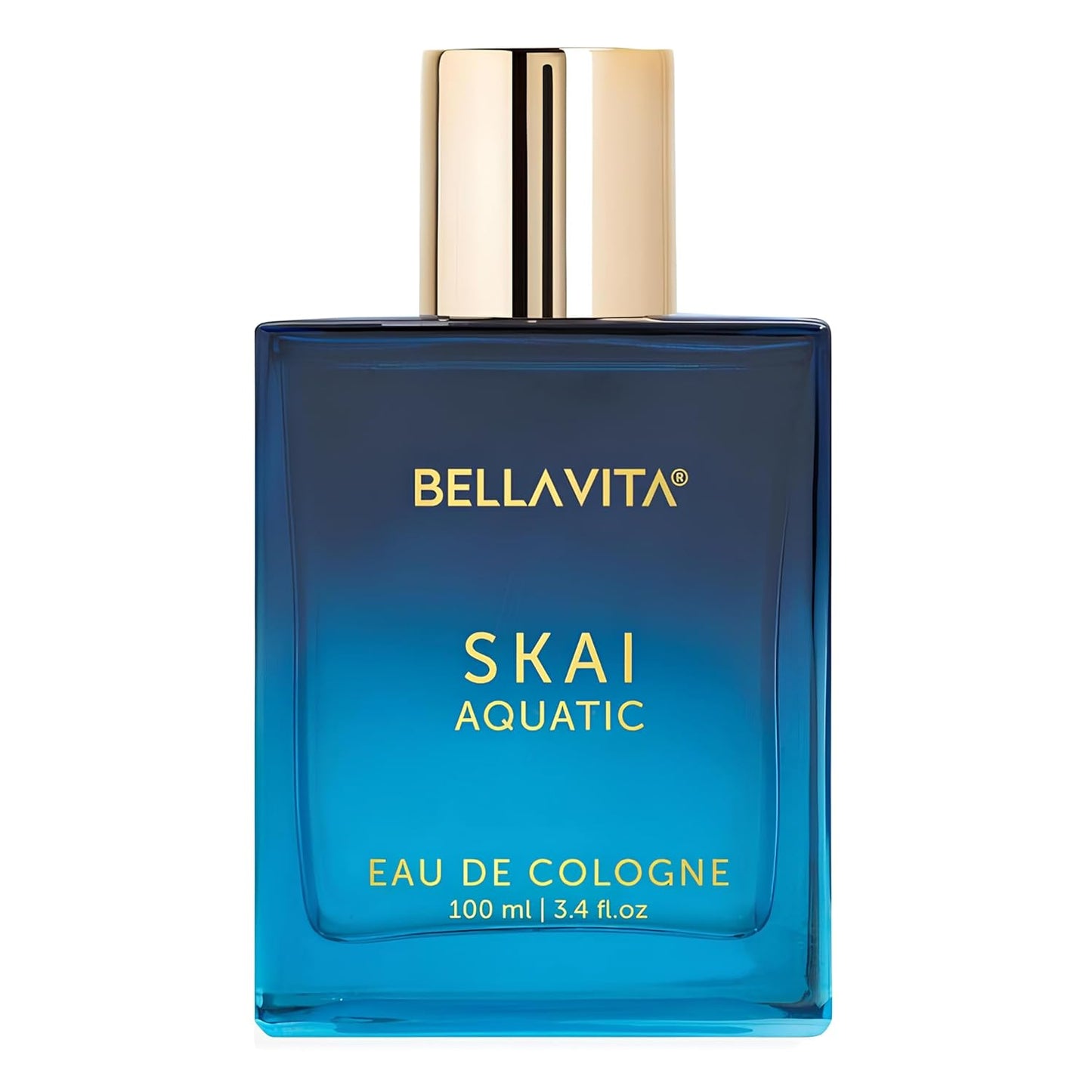 BellaVita Luxury SKAI Aquatic Unisex Cologne (3.48 fl.oz) Gift | Unisex Fresh Cologne Perfume | Long-Lasting Body Mist with Bergamot & Pink Pepper | Clean, Natural & Cruelty-Free Vanilla Perfume