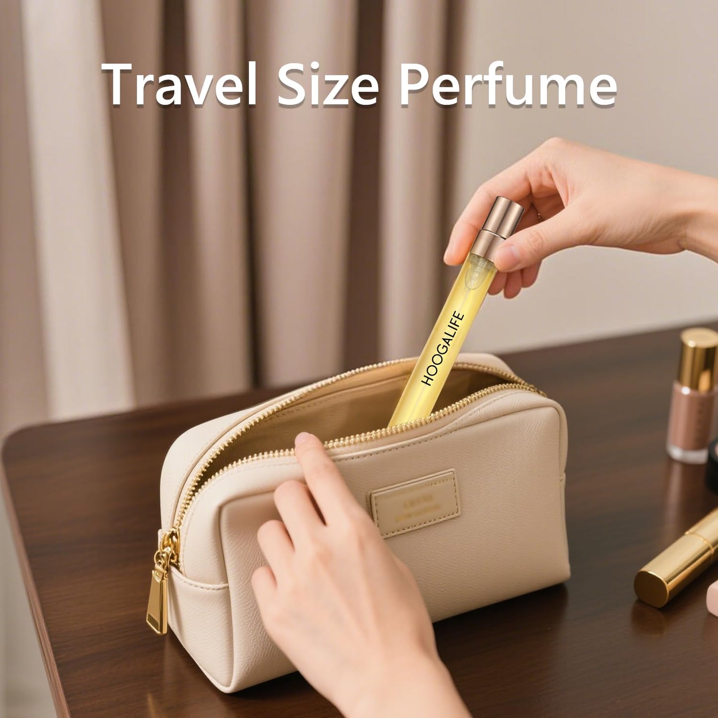 HoogaLife Pheromones Perfumes for Women, Inspired by D/ior's J'-Adore, Floral-Golden Elegance with Ylang-Ylang, Damascus Rose, Pear, Travel Size Perfume Oil, 0.34fl.oz/10ml, Made in USA - J'ADORELLE