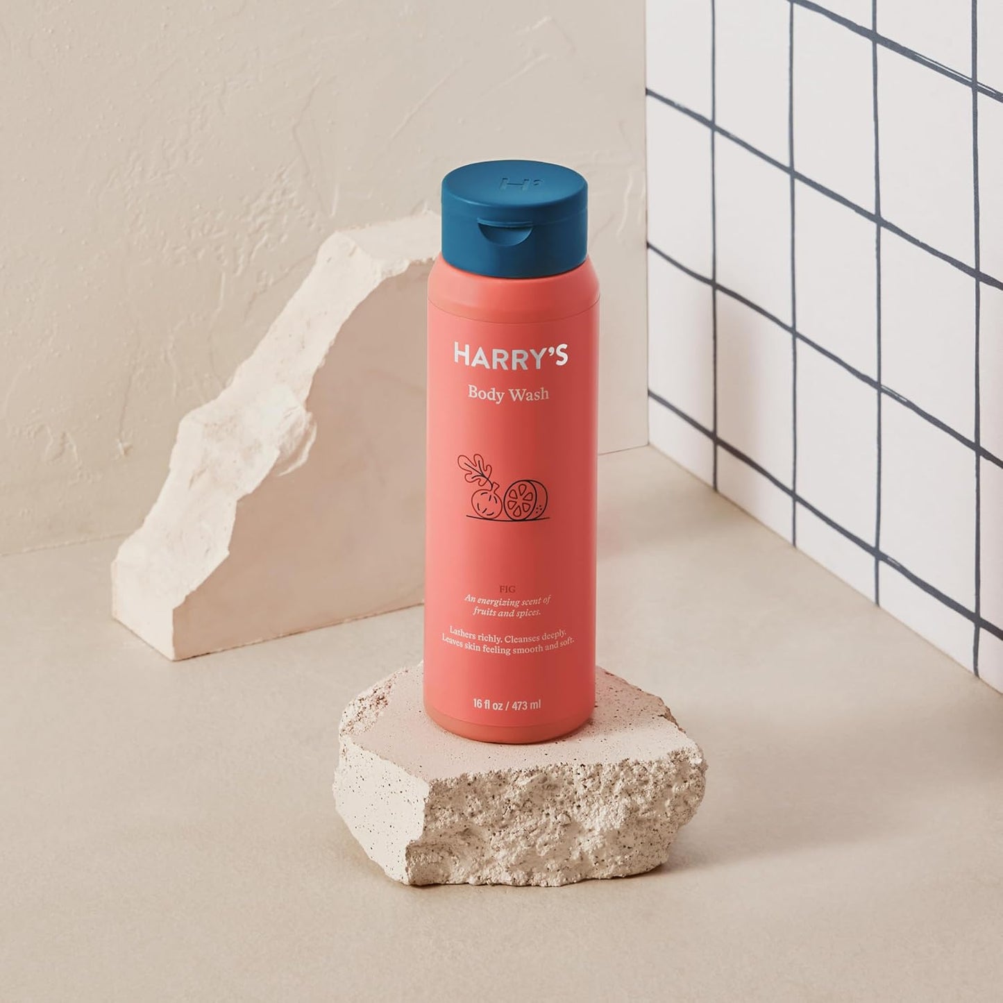 Harry's Body Wash Shower Gel for Men - Fig Scent - (3 Pack) 16 fl oz - Sensitive Skin Body Wash - No Parabens, Sulfates, or Dyes