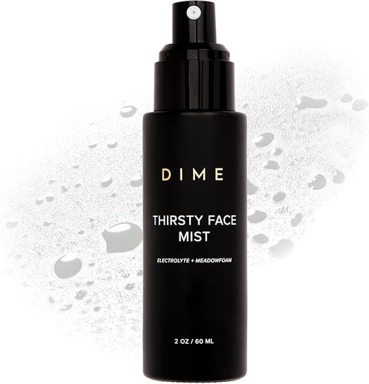 DIME Beauty Thirsty Face Mist with Electrolytes, Meadowfoam, and Sea Buckthorn, Hydrating Facial Spray, 2 oz / 60 ml