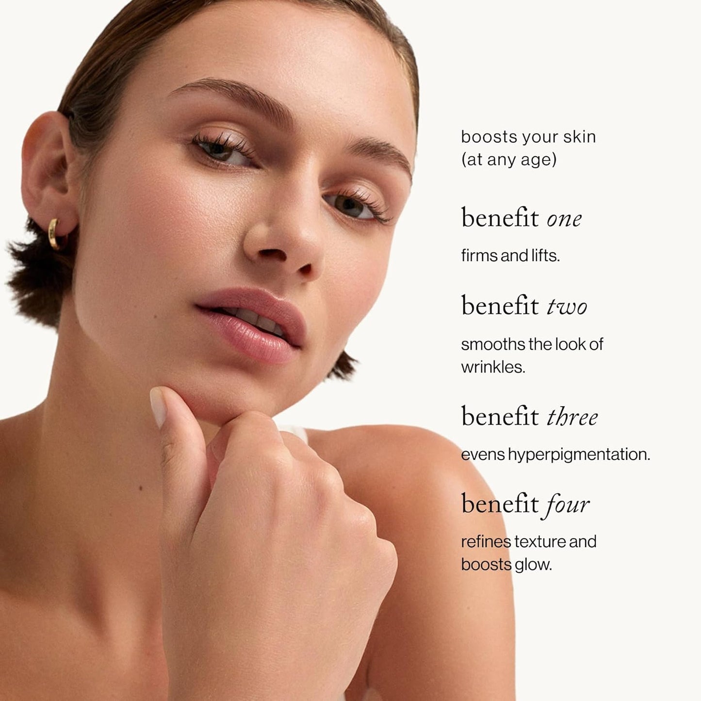 goop Beauty Peptide Serum | Reduces Fine Lines, Wrinkles, & Dark Spots | Peptides, Ceramides, & Niacinamide | Anti Aging Treatment to Improve Firmness & Elasticity | 1 fl oz