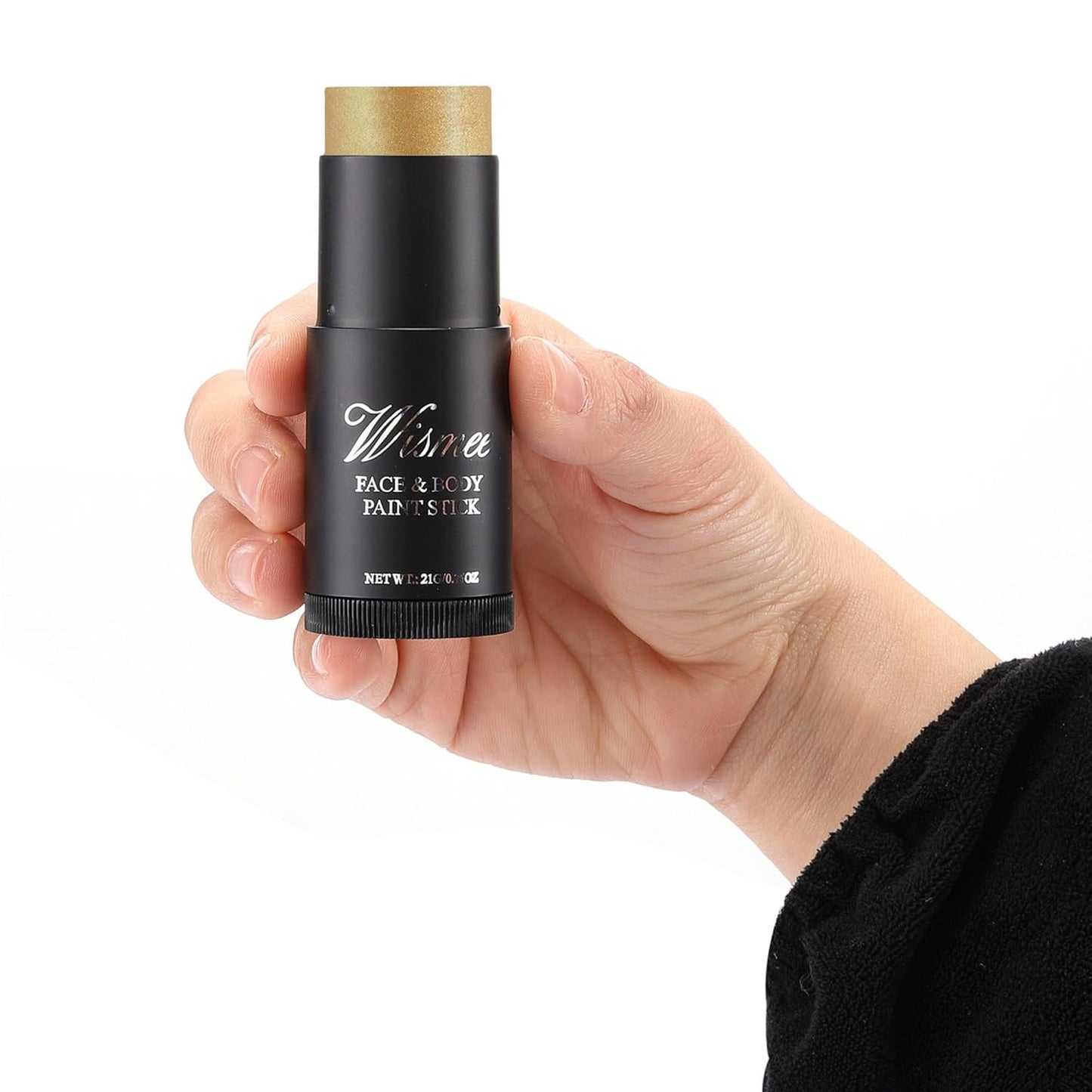 Gold Eye Black Stick,Cream-Blendable Body Paint Sticks (0.75Oz) Non-Toxic Oil Based Face Makeup Stick High Pigmented Full Body Paint for Halloween Special Effect Sfx Makeup