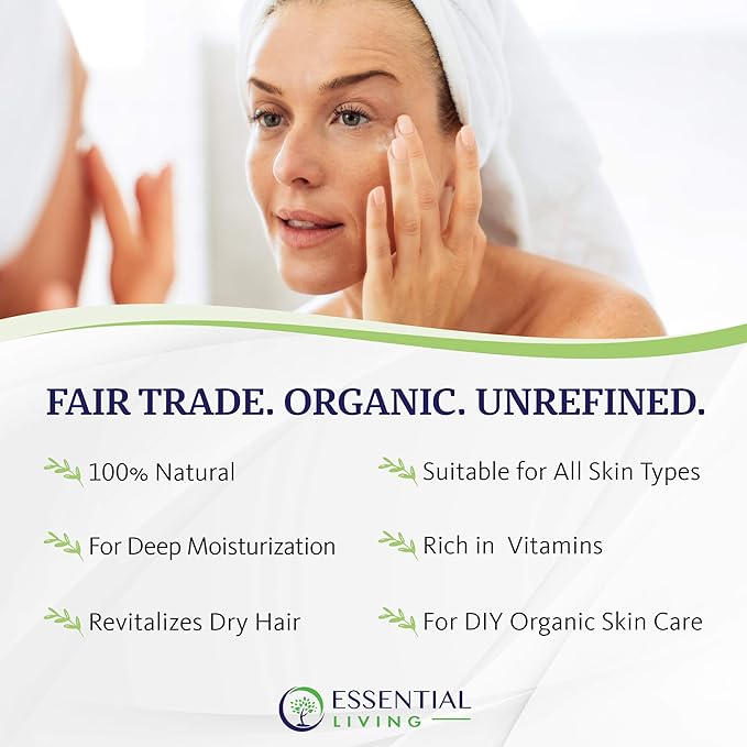 Essential Living: Unrefined Mango Butter - For Raw and Organic Lip Balms, Body Lotion, Body Butter, Body Scrub and Organic Soap Making - 16-oz. Jar - 100% Natural