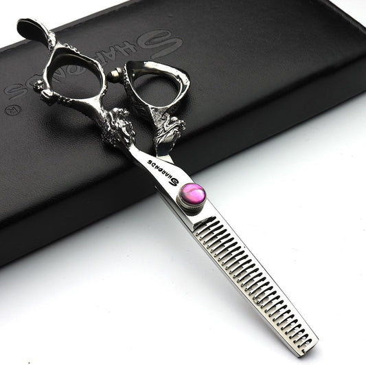 6/7/7.5/8/9 inch Japanese 440C Styling Studio Scissors Barber Professional Styling Tool Set Scissors (6-inch Thin Scissors)