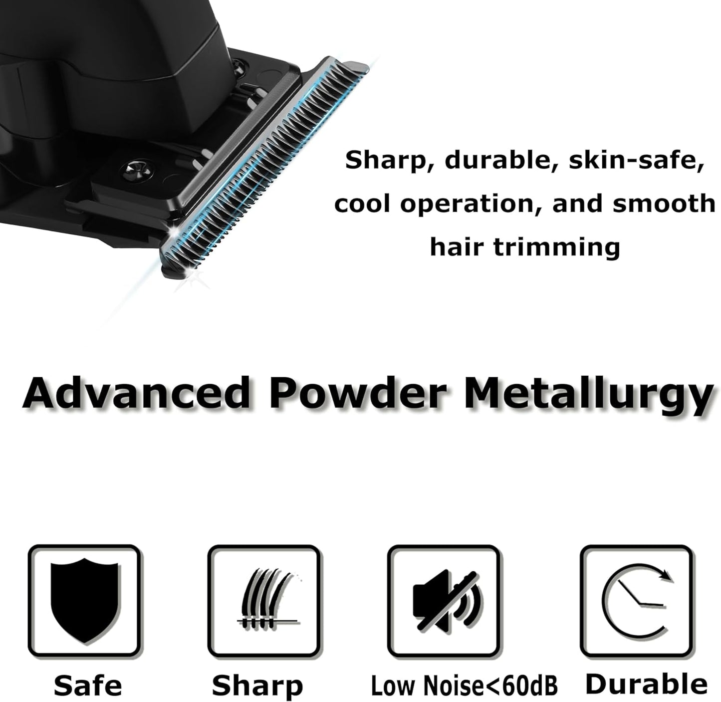 KEMEI 2299 Professional Hair/Beard Trimmer for Men Zero Gapped Hair Clippers for Barber with T Blade, Cordless Rechargeable