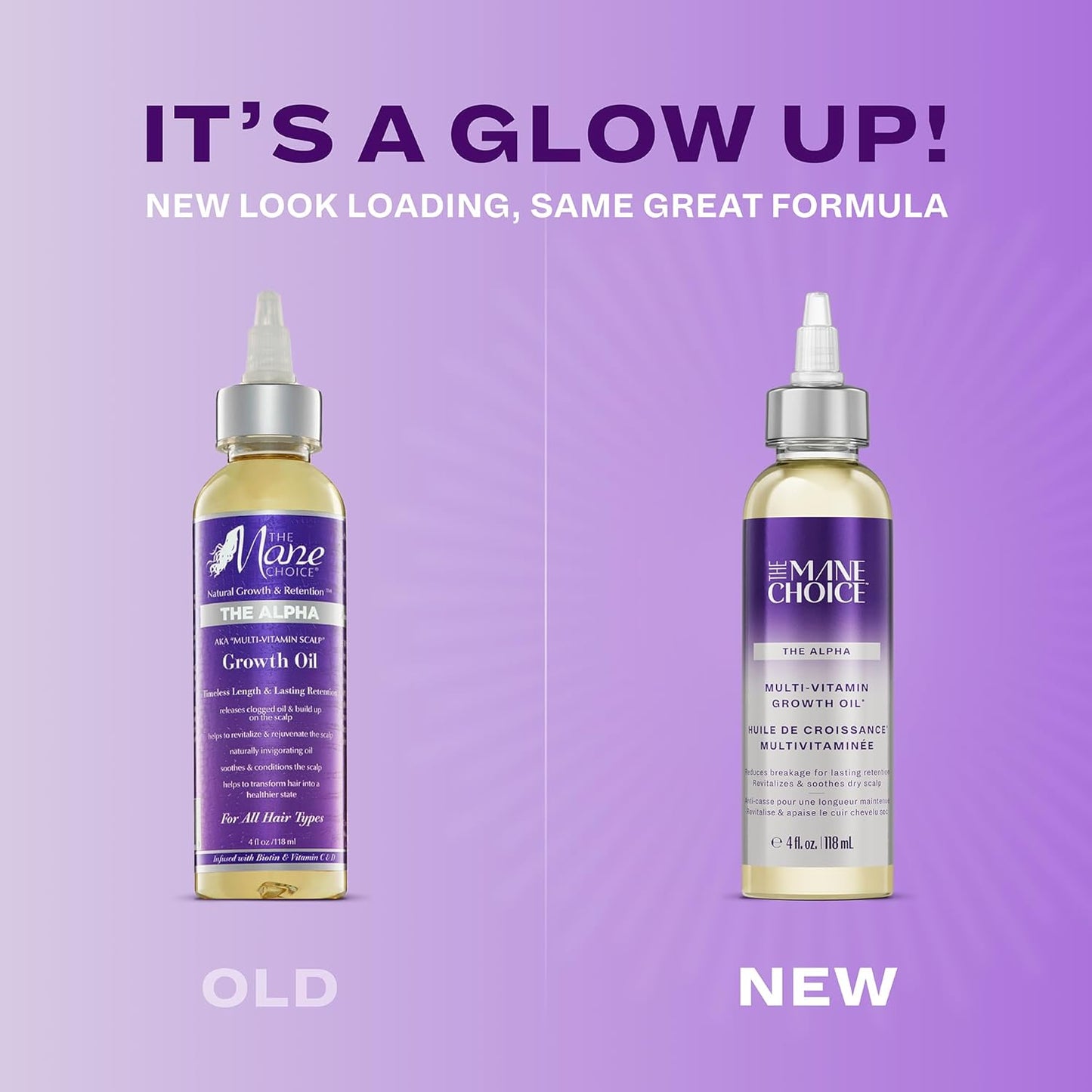 The Mane Choice Alpha Multi-Vitamin Scalp Nourishing Hair Growth Oil, Helps Stimulate, Revitalize & Soothe, Scalp Oil with Biotin, & Vitamin C, 4 oz, Pack of 2