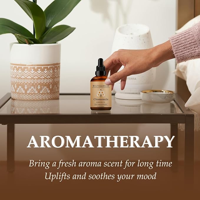 Chamomile Essential Oils 60ML, Pure Chamomile Essential Oil for Aromatherapy Diffuser - 2 Fl Oz