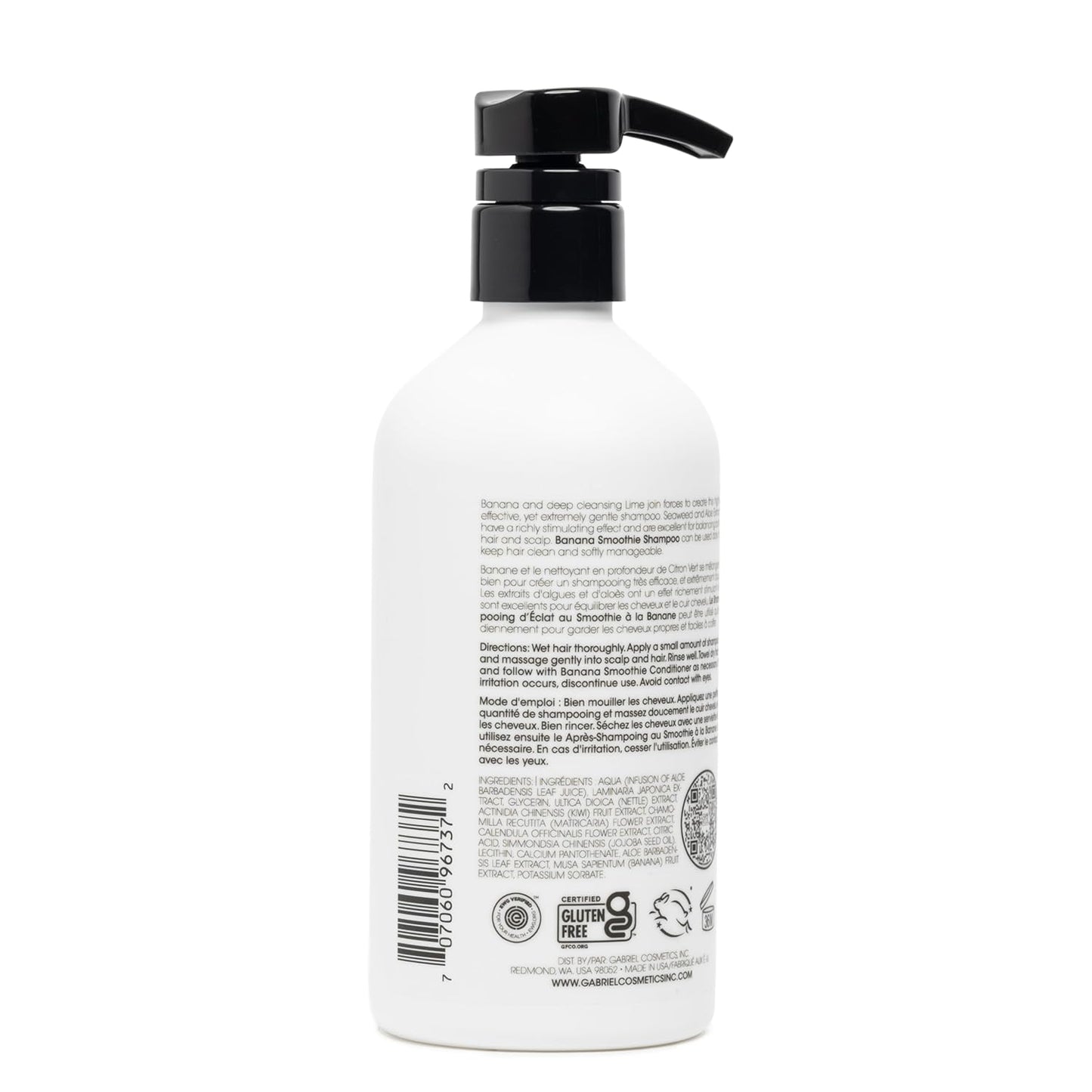 Clean Kids Naturally Tropical Shampoo- EWG Verified, All-Natural, Coconut-free, Gluten-free, Vegan, and Cruelty-free, Paraben-Free (16 FL Oz, Banana Smoothie)