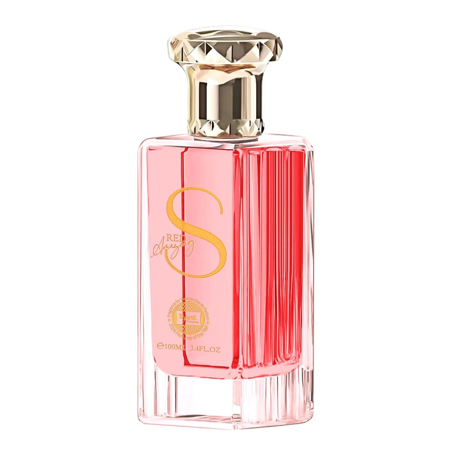 Hybrid & Company Women Amazing Red Pour Femme Eau De Parfum Vaporisateur Natural Spray 3.4 Fl Oz