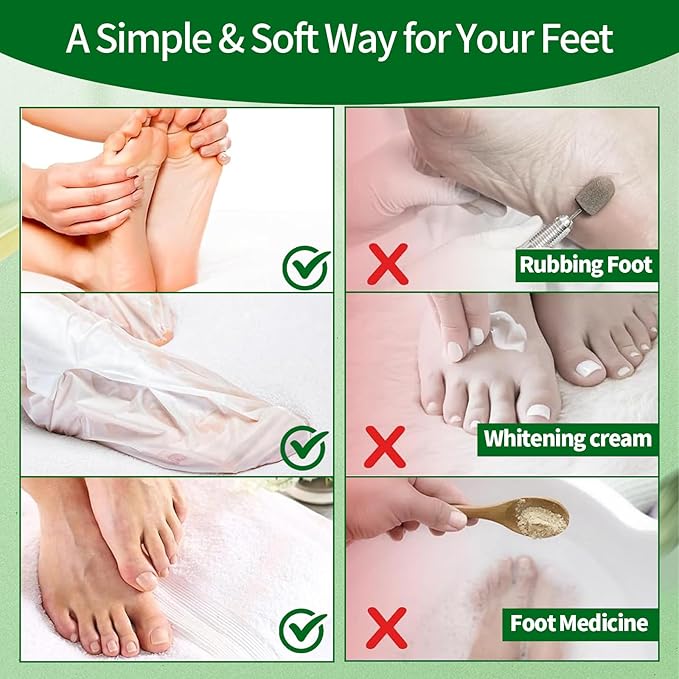 Moisturizing Foot Mask 5 Pack,Hydrating Foot Masks for Dry Cracked Feet,Moisturizing Socks Dry Skin Moisturizer for Soft and Smooth Touch Feet,Foot Care Spa Gifts for Women Men Mother's Day Gifts