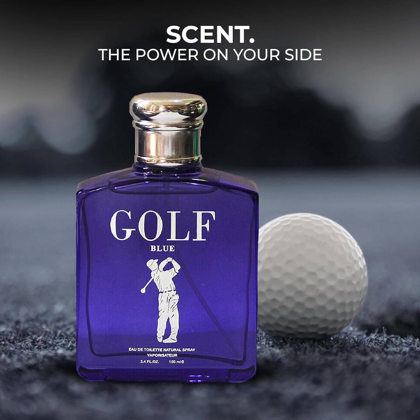 Golf Blue Men's Cologne–Bold & Sophisticated Scent With Citrus, Spice, And Woody Notes – Long Lasting Fragrance For All Occasions