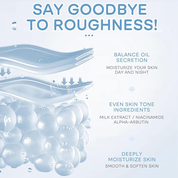 Milk Skincare Gift Set for Women & Girls, 5-In-1 Facial Skin Care Sets & Kits With Facial Cleanser, Face Cream, Eye Cream, Milk Gentle Skin Cleaning & Care Travel Size Facial Kit