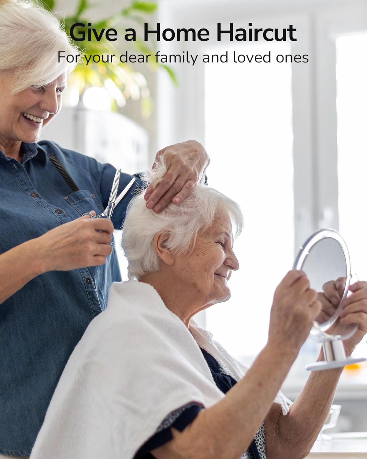 ULG Professional Thinning Shears with Comb - 6.5“ Japanese Stainless Steel Texturizing & Hair Cutting Scissors for Salon & Home Use