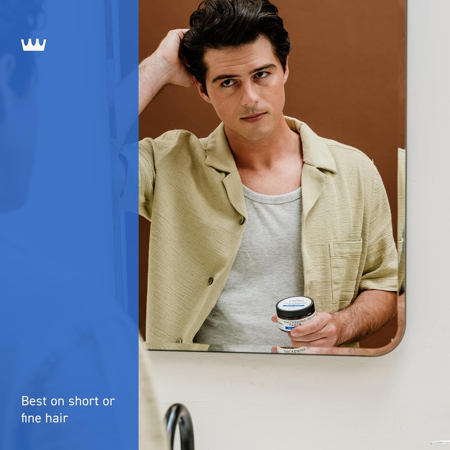 Cremo Hair Thickening Paste for Men - Premium Barber Grade Thickening Paste, High Hold and Low Shine, Hair Styling 4 Oz