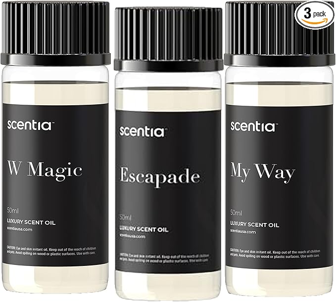 My Way Hotel Diffuser Oil | Aromatherapy Fragrances Inspired by 5-Star Hotels | Luxurious Scents Gift Box Set - 3 x 50ml Bottles Set - The 1 Hotel Miami Beach, W Magic, The Ritz Carlton