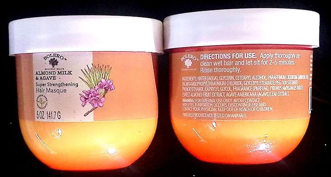 Almond Milk & Agave Super Strengthening Hair Masque 5fl oz (147.8ml) (set of 2 Pack)