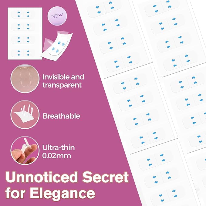 Face Tape Lifting Invisible, Face Lift Tape 140Pcs, Neck Tape Facelift Tape for Face Invisible Use Before Makeup, Facial Tape Face Lift for Lifting Sagging Skin Wrinkle Neck Double Chin Jowls Eyes