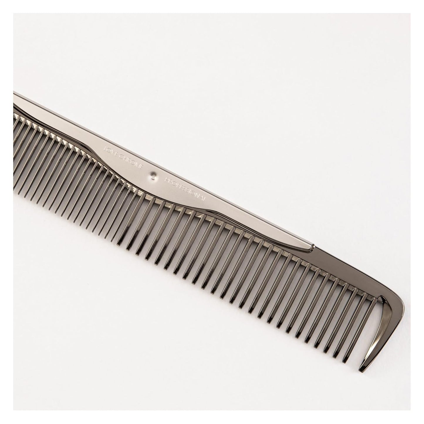 LOVE CHROME PROFESSIONAL B3 SUS STANDARD CUT COMB DEEP BLACK/Japanese artisan hair comb