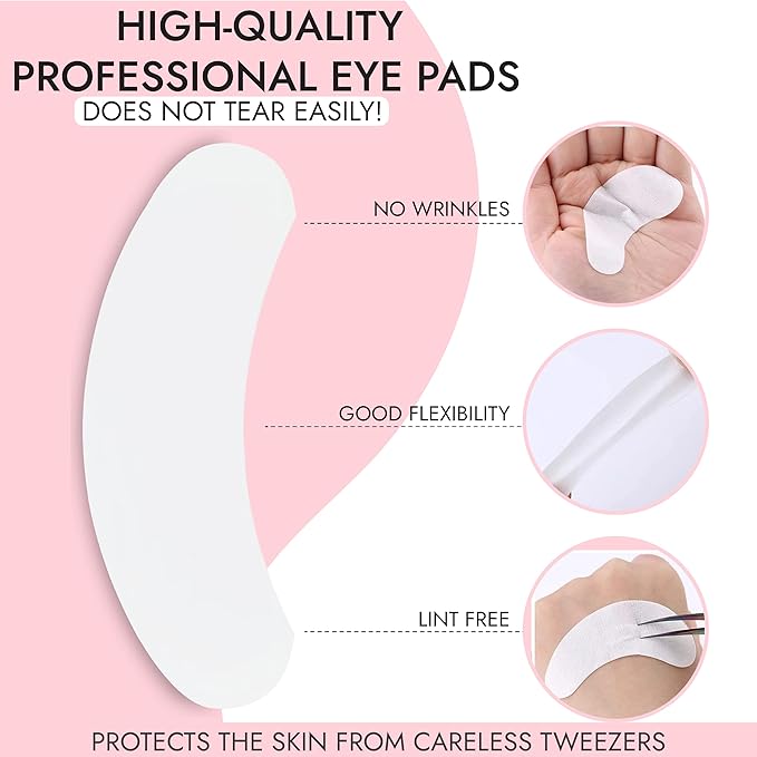 Biogel Eye Pads For Eyelash Extension, Under Eye Pads Eyelash Extension Supplies - 15 Sheets (30 Pairs)