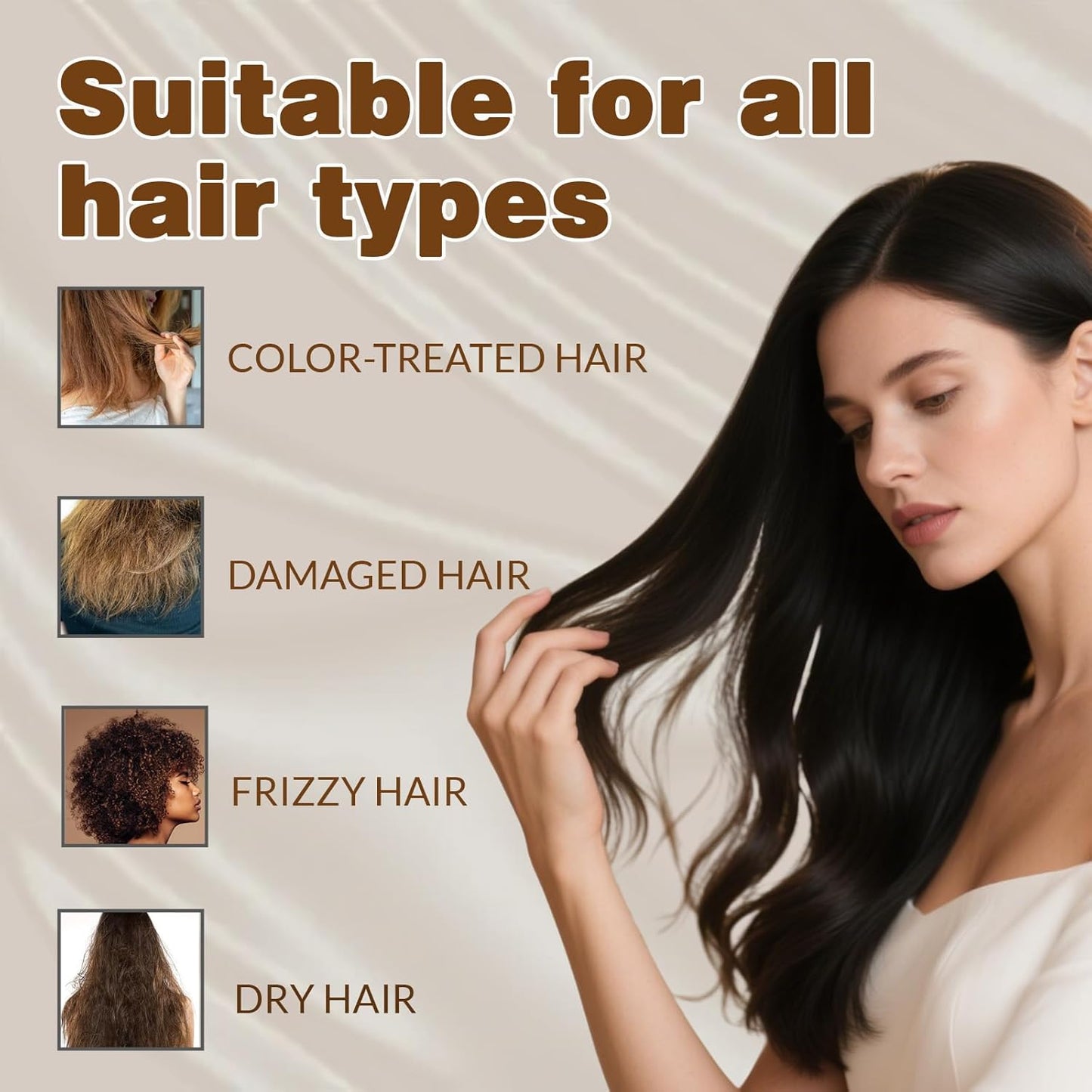 Collagen Hair Mask for Deep Conditioning, Keratin Hair Treatment with 4 Hydrolyzed Proteins for Dry Damaged Hair, Moroccan Argan Oil, Avocado Oil, Calendula & Gentian Extract - Nourishing Repair (1pc)