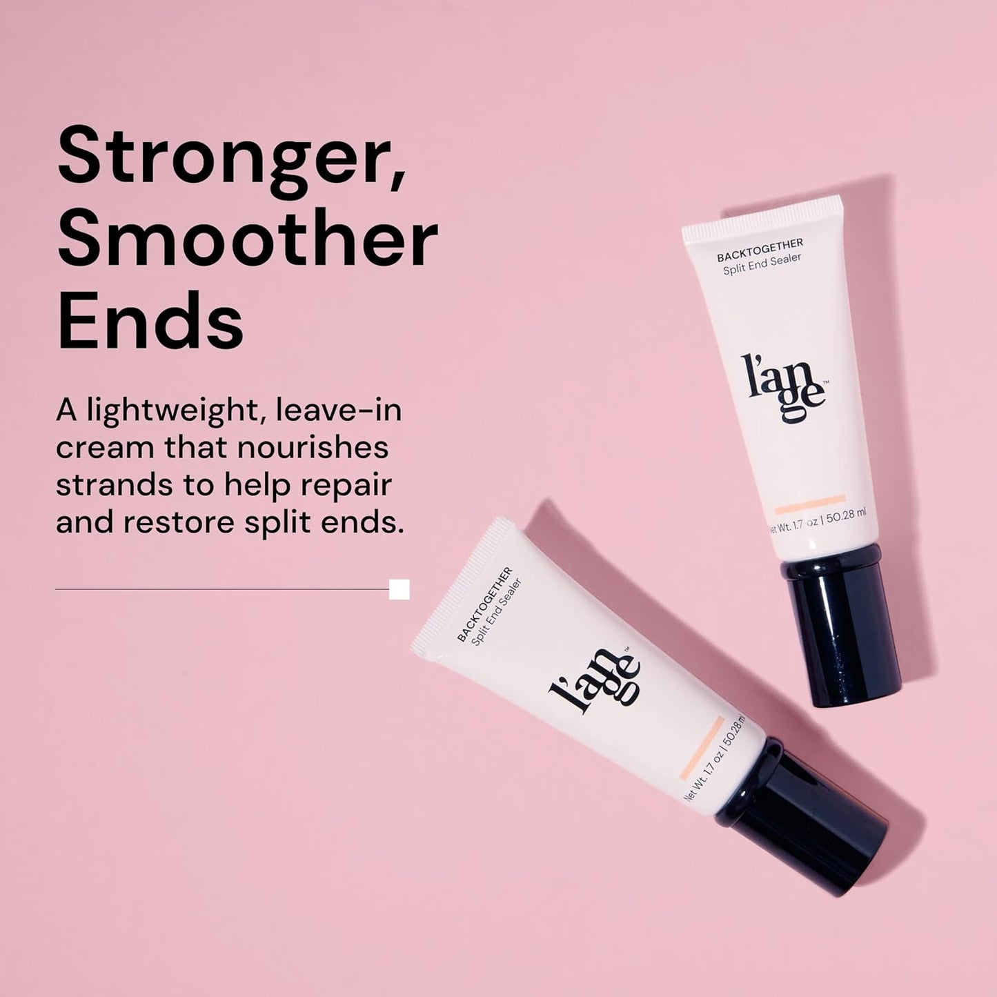 L'ANGE HAIR Backtogether Split End Sealer | Split Ends Treatment | Helps Repair And Smooth Hair | Split End Mender | Split Ends Hair Treatment Prevents Breakage And Damage | 1.7 Oz