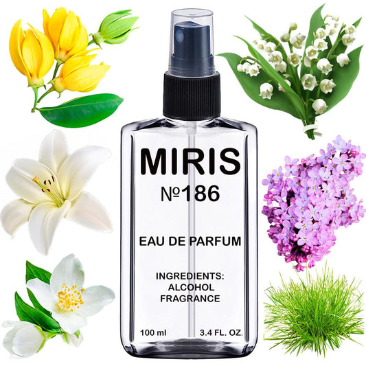 MIRIS No. 186, Inspired by Diorissimo, Long-Lasting Eau de Parfum for Women, Spray 3.4 Fl Oz / 100 ml