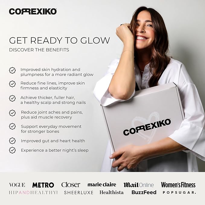 CORREXIKO Marine Collagen Supplement Pills & Powder Bundle - Includes 10,000mg Double Hydrolyzed Collagen Powder 15 oz & 5oz and 1800mg Collagen Peptides 120 Capsules - for Hair, Skin & Nails