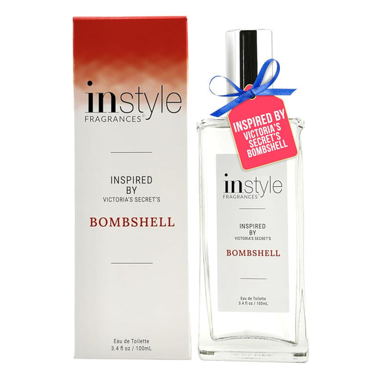 Instyle Fragrances, Inspired by Victoria's Secret's Bombshell, Women’s Eau de Toilette, CLEAN, Vegan, Paraben-Free, Never Tested on Animals, 3.4 Fluid Ounces