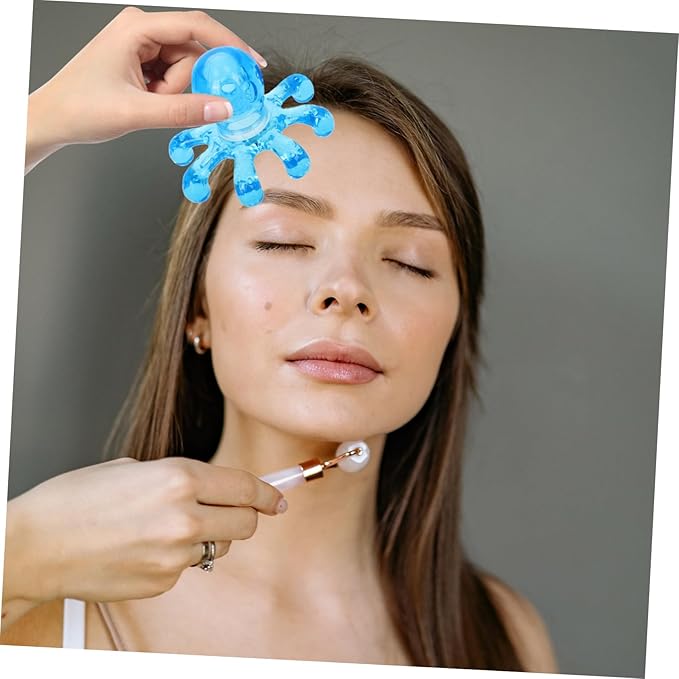 Healifty 2 Pcs Vibration Head Massager Scalp Octopus Head Massage Octopus massage head claw massager Scalp Massagers Handheld Legged Massage elder tool neck