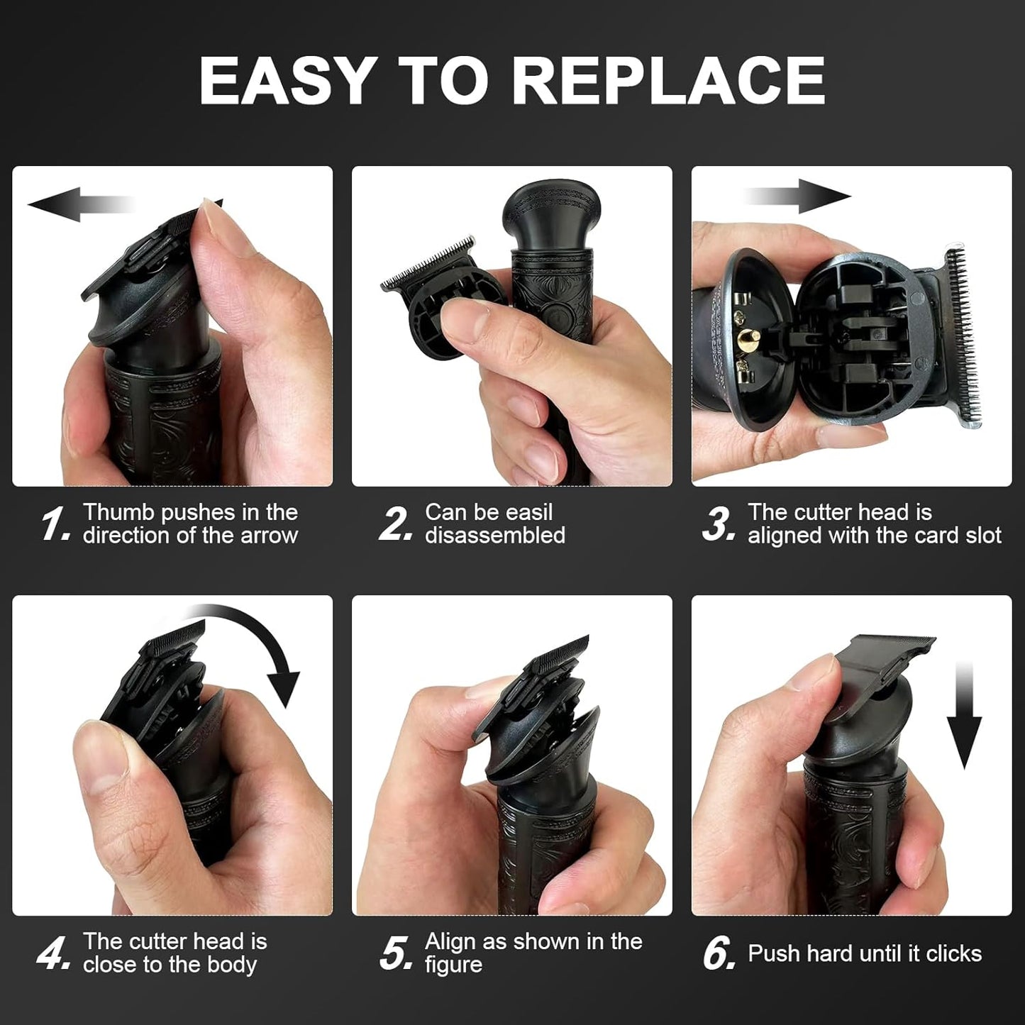 Professional 3-in-1 Beard Trimmer & Hair Clipper Kit for Men - Electric Shaver for Head, Face, Body, Nose & Ear Hair Grooming- Rechargeable Cordless, LCD Display - Perfect Men's Gift