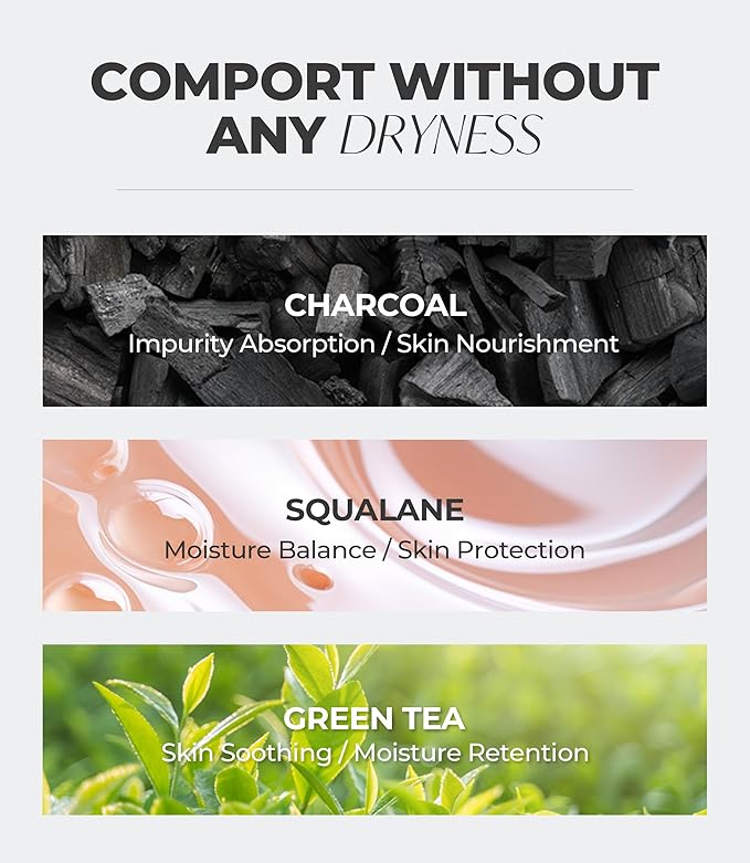 Charcoal Cleansing Balm, All in One Nourishing, Hydrating Makeup Melting Remover for Dry & Sensitive Skin, Korean Beauty Face Wash Cleanser 3.38 fl.oz