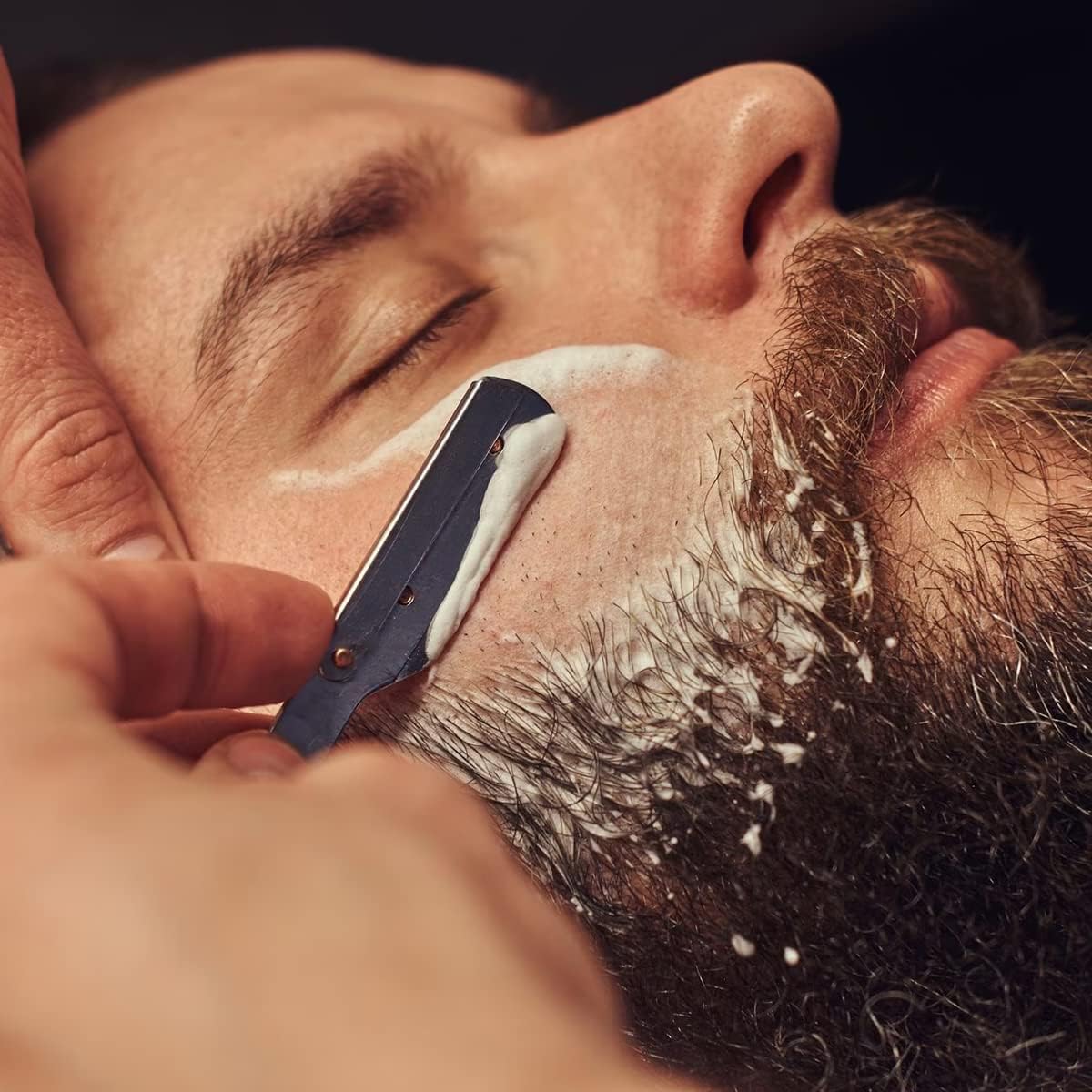 Hair Scissors Blending Shears Set, Fcysy 11 Pcs Professional Haircutting Thinning Shears Barber Kit, Salon Haircut Layering Scissors for Cutting Hair for Men Women Dogs