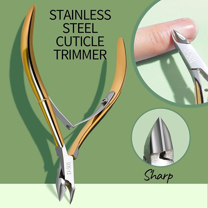 Teenitor Cuticle Softener Remover, Cuticle Oil, Nail Care Cuticle Remover Tools Set with Cuticle Trimmer,Cuticle Pusher,Nail File Buffer, Cuticle Nipper Lavender