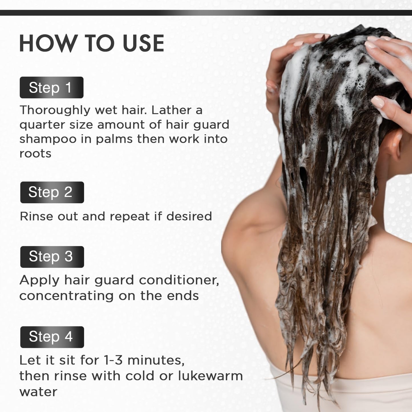 MOEHAIR Duo Pack (Hair Guard Shampoo & Conditioner) | Stimulates Follicles | Prevents Thinning | Strengthens & Repairs Damaged Hair | Paraben & Sulfate Free (3.4 Fl. Oz)