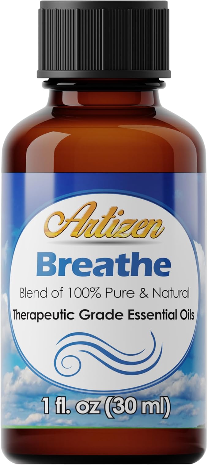 Artizen Breathe Blend Essential Oil for Aromatherapy, Relaxation, Skin Therapy & More – Pure, Natural & Undiluted Therapeutic Grade