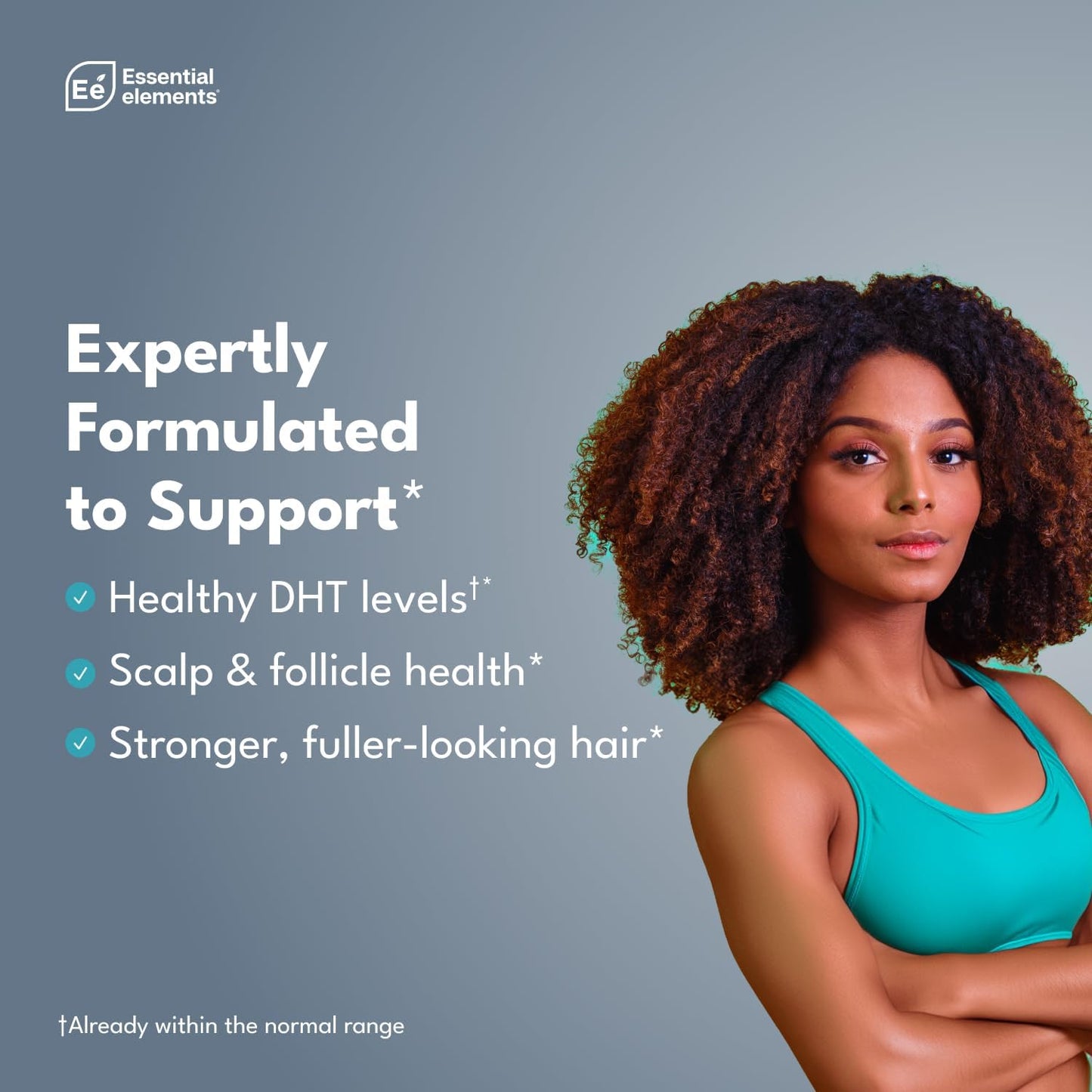 Essential Elements® Hair Hero™ - Hair Vitamins for Men - Broad-Spectrum Support with 5000 mcg Biotin - 60 Count - 30 Servings (2-Pack)