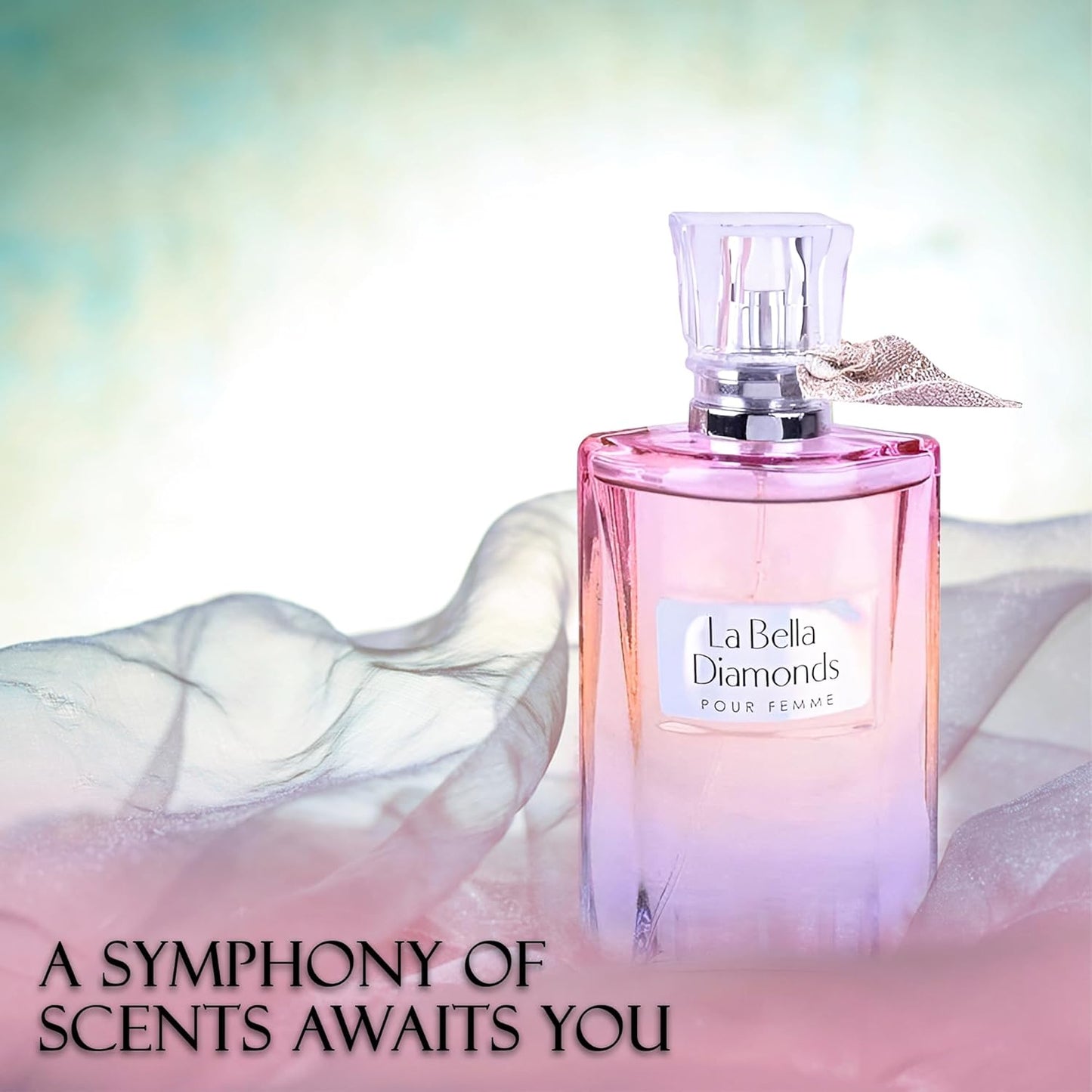 La Bella Diamond Women's Perfume, Gift for Her, Fragrance Gift for Women, Eau De Parfum Spray, Floral & Sweet Scent Beautiful Bottle 100ML for Work Days