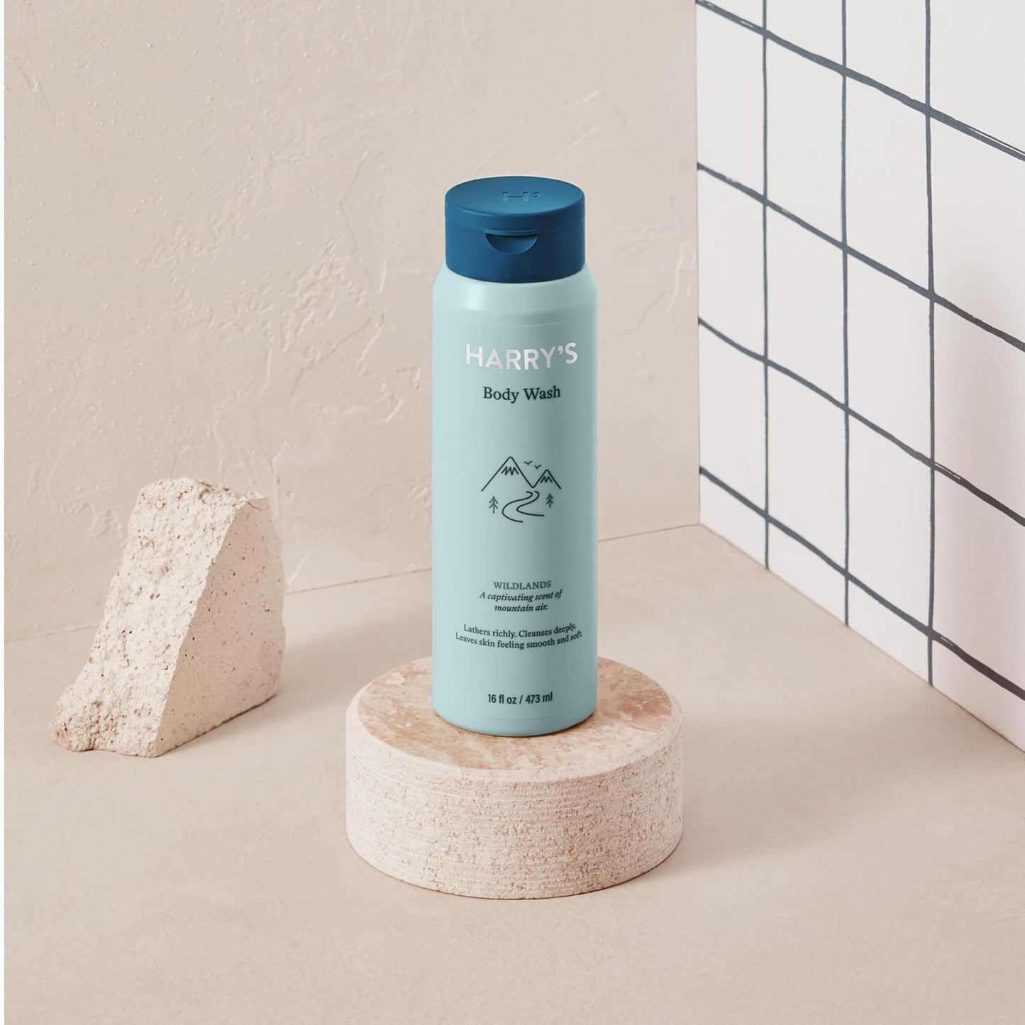 Harry's Body Wash Shower Gel for Men - Wildlands Scent - (3 Pack) 16 fl oz - Sensitive Skin Body Wash - No Parabens, Sulfates, or Dyes