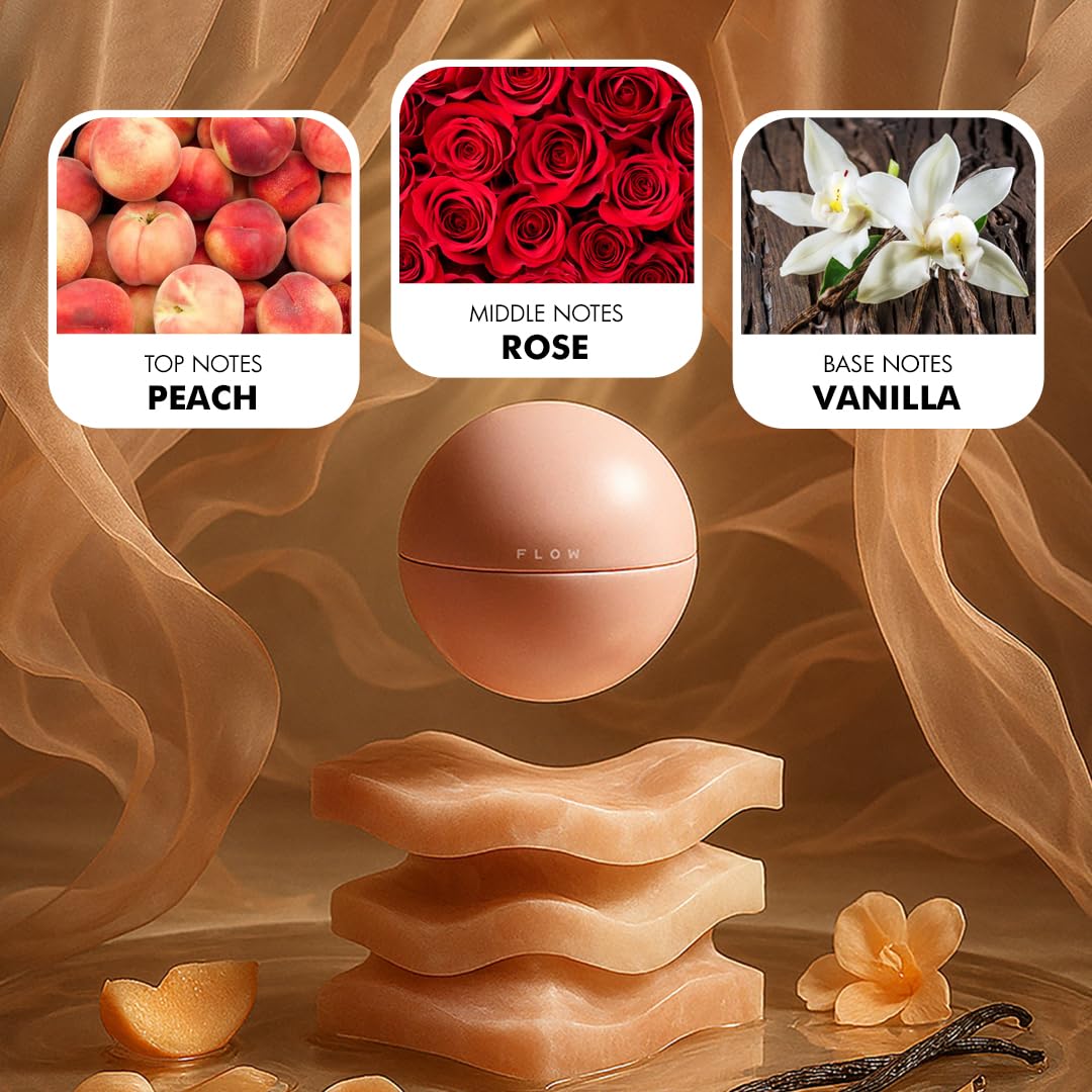 Eze FLOW Eau de Parfum for Women 75ML | Long-Lasting Luxury Perfume | Elegant Peach, Freesia & Rose | Warm Sandalwood, Musk & Vanilla Base | Premium Floral & Woody Fragrance | Captivating Scent | EDP