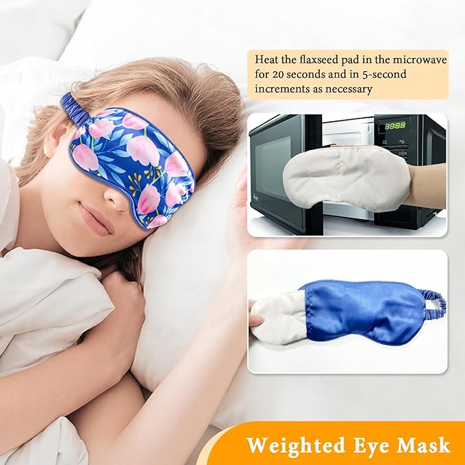 Bundle of CONBELLA 2PCS Adorable Cooling Eye Mask Gel Eye Mask, Reusable Hot Cold Therapy and Cooling Eye Mask, Gel Eye Mask for Dark Circles, Migraines, Eye Surgery, Warm Compress for Eyes