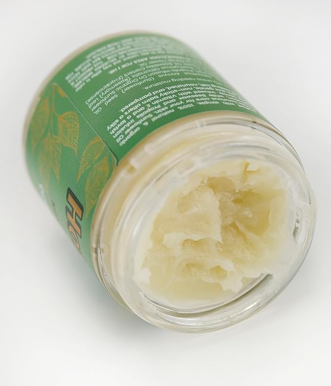 HoneyBotan - 100% Natural Unpetroleum Skin Balm with Organic Ingredients - Petroleum Jelly Alternative for Lips, Hands, Baby Care, Makeup Remover, and More (4 Ounce)