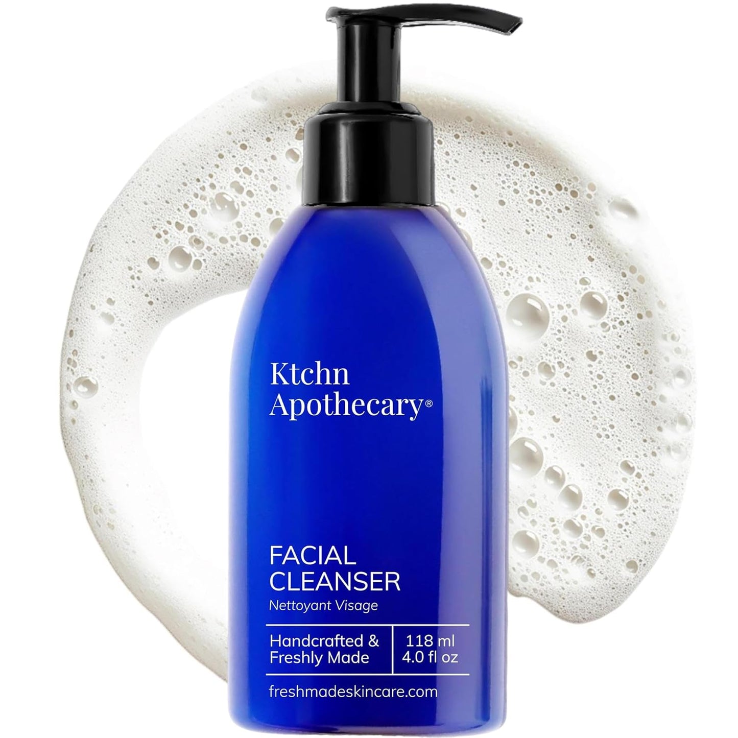 Natural Hydrating Foaming Facial Cleanser | NonDrying Cream-to-Foam Face Wash | High-Performing yet Gentle | Softer, Smoother Glowing Skin | Handcrafted in Small Batches | All Skin Types | Women & Men