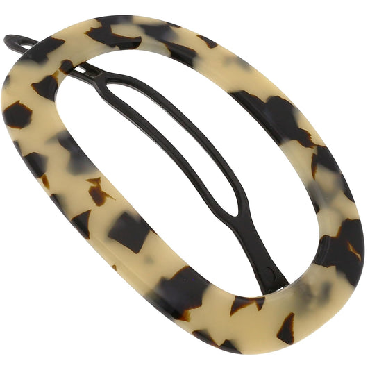 Camila Paris CP2802 French Hair Barrette Clip for Women, Handmade, Flow, Slide-in Metal-Free Closure, Strong Hold Grip Hair Clips for Girls, No Slip Durable Styling Hair Accessories, Made in France