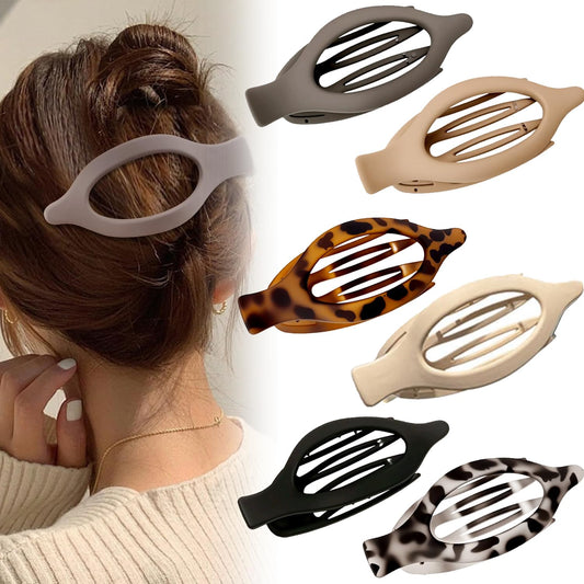Flat Hair Clips for Women, Flat Claw Clips & Duckbill Hair Clips for Thick or Thin Hair, No-Slip Grip Hair Styling Accessories for Daily Use (Multicolor-6PC)