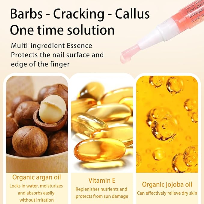 Nail Cuticle Oil (Olive Honey) Revitalize and Strengthen Your Nails with Finger Secret Premium Nail Nutrient Oils - The Ultimate Nail Care Solution with Unique Revitalizing and Complex Blend