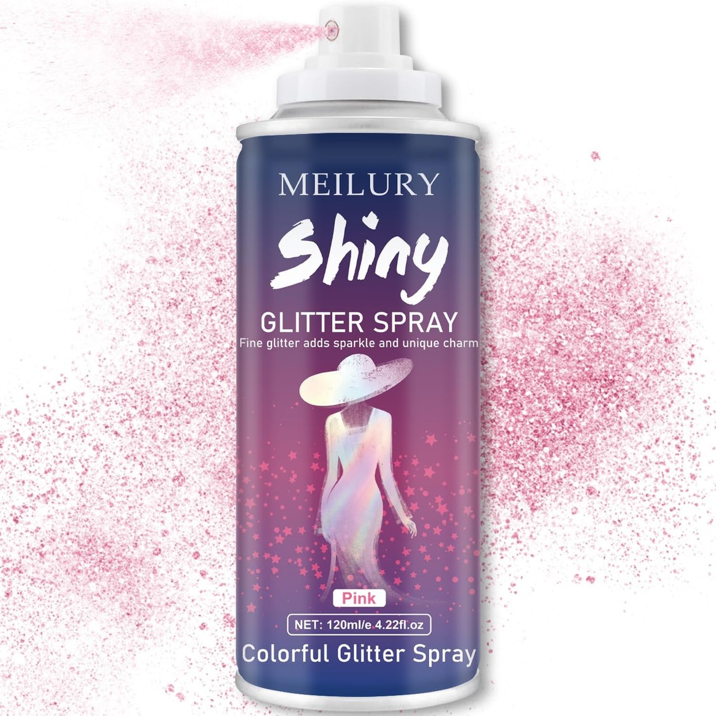 Halloween Hair and Body Glitter Spray, Holographic Glitter Highlighter Powder, Hairspray for Clothes, Face Body Shiny Glitter, Loose Shimmer Hairspray Festival Rave Prom Accessories