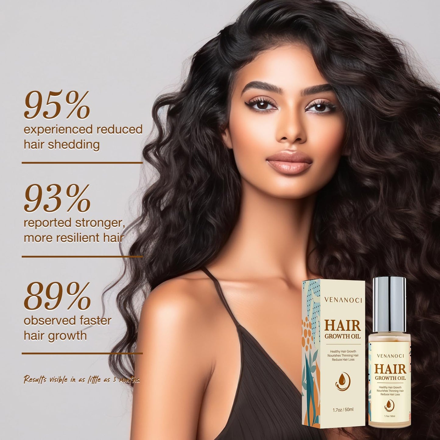 Hair Growth Oil with Rosemary & Biotin: Natural Hair Regrowth Serum for Women & Men – Anti Hair Loss & Thinning Treatment – Promotes Thicker, Fuller, Stronger, Healthier Hair – All Hair Types