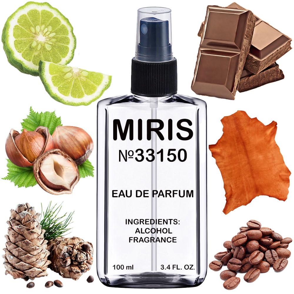 MIRIS No. 33150, Inspired by Uomo, Long-Lasting Eau de Parfum for Men, Spray 3.4 Fl Oz / 100 ml
