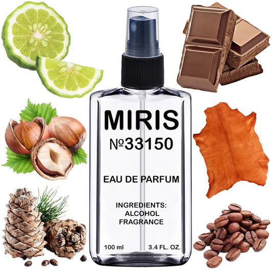 MIRIS No. 33150, Inspired by Uomo, Long-Lasting Eau de Parfum for Men, Spray 3.4 Fl Oz / 100 ml