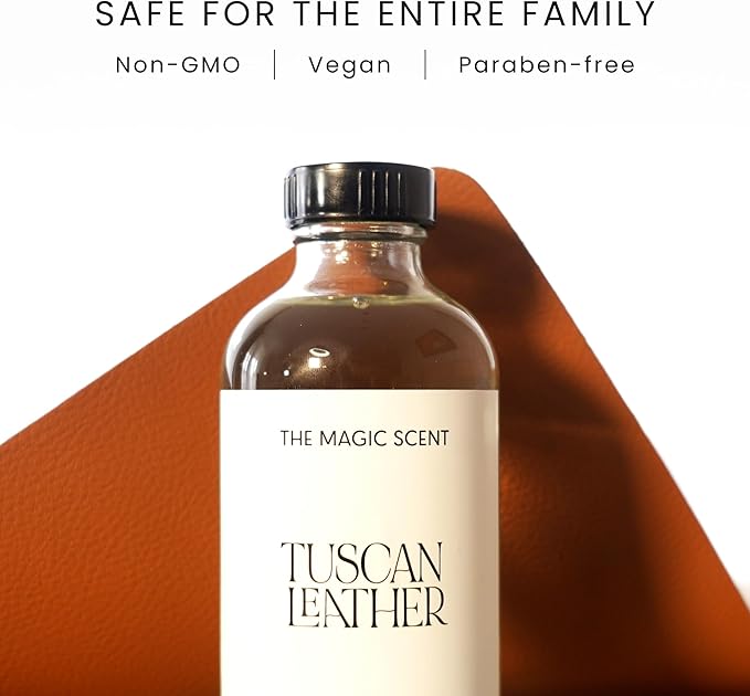 Tuscan Leather Oils for Diffuser - HVAC, Cold-Air, & Ultrasonic Diffuser Oil Inspired by Tom Ford - Essential Oils for Diffusers Aromatherapy - 8.5 fl oz, 250 mL